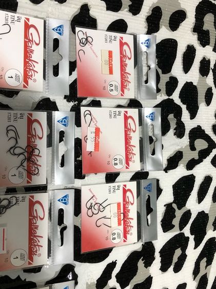 ตัวเบ็ด จินุ Gamakatsu มีหลายเบอร์ หลายขนาด รวมทั้งหมด 28 ซอง เหมา 999 บาท รูปที่ 3