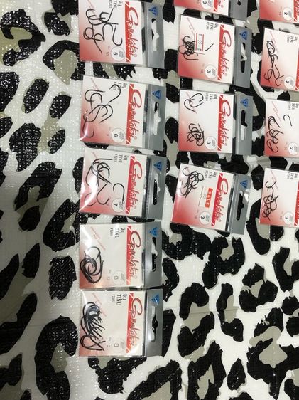 ตัวเบ็ด จินุ Gamakatsu มีหลายเบอร์ หลายขนาด รวมทั้งหมด 28 ซอง เหมา 999 บาท รูปที่ 9
