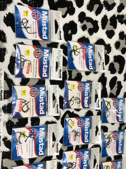 ตัวเบ็ด Mustad ISEAMA มีหลายเบอร์ รวมทั้งหมด 21 ซอง เหมา 600 บาท  รูปที่ 5