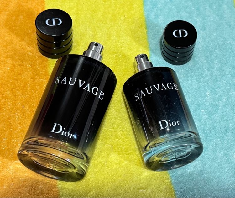 ขวดน้ําหอมเปล่า Dior Sauvag 2ขวด ของแท้ค่ะ รูปที่ 5