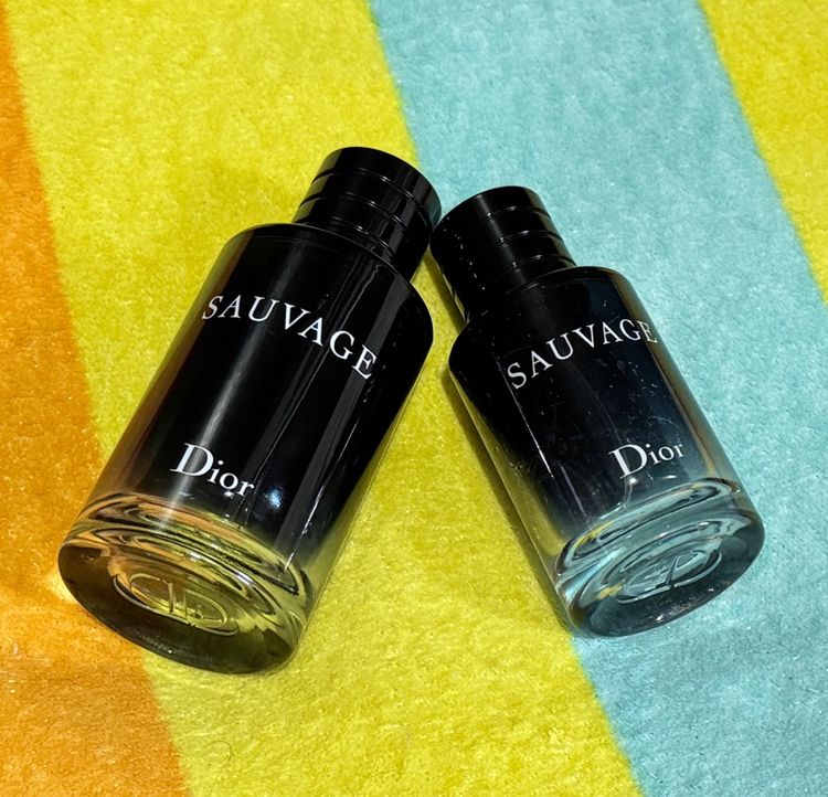 ขวดน้ําหอมเปล่า Dior Sauvag 2ขวด ของแท้ค่ะ รูปที่ 2