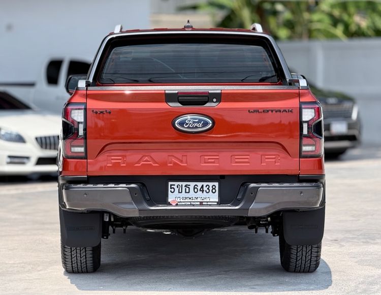 Ford Ranger 2023 2.0 Bi-Turbo 4WD Wildtrak Pickup ดีเซล ไม่ติดแก๊ส เกียร์อัตโนมัติ ส้ม รูปที่ 4