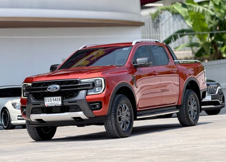 Ford Ranger 2023 2.0 Bi-Turbo 4WD Wildtrak Pickup ดีเซล ไม่ติดแก๊ส เกียร์อัตโนมัติ ส้ม รูปที่ 2