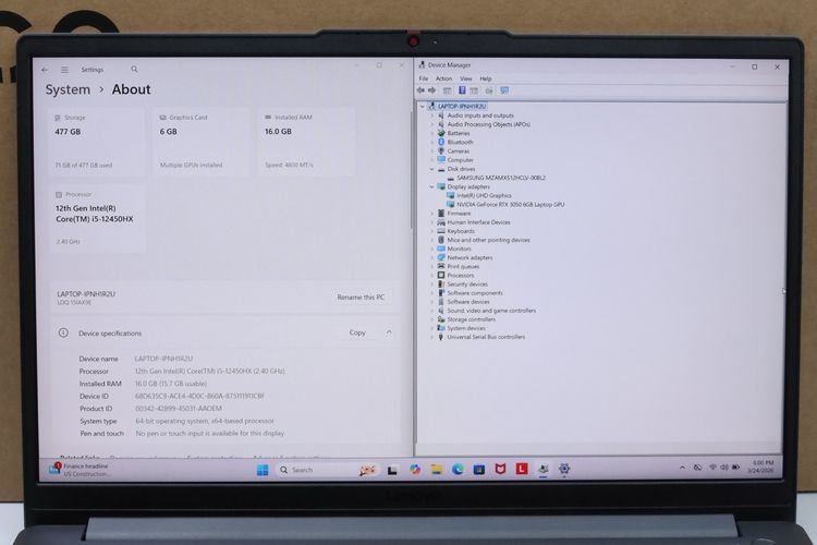 LENOVO LOQ Core i5-12450HX-RTX3050 RAM16-512GB รูปที่ 3