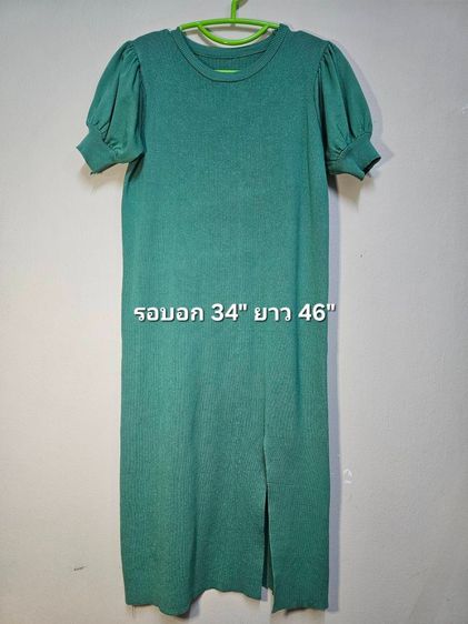 เดรส ผ้าคาร์ดิแกน ผ้ายืดตามสรีระ ส่งต่อมือสอง สภาพดี ไม่มีตำหนิ รูปที่ 9