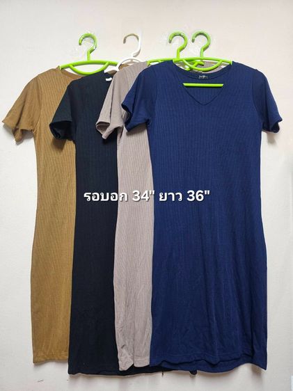 เดรส ผ้าคาร์ดิแกน ผ้ายืดตามสรีระ ส่งต่อมือสอง สภาพดี ไม่มีตำหนิ รูปที่ 6