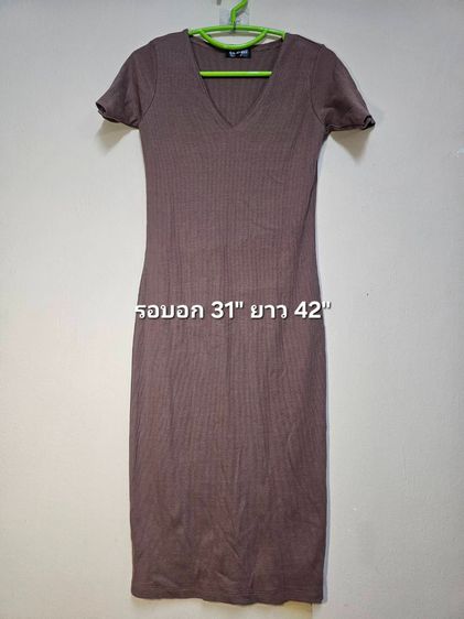 เดรส ผ้าคาร์ดิแกน ผ้ายืดตามสรีระ ส่งต่อมือสอง สภาพดี ไม่มีตำหนิ รูปที่ 10