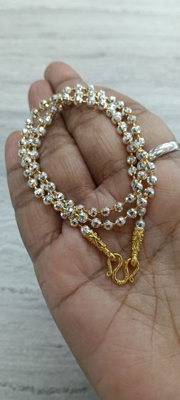 สร้อยคอทองคำขาวงานจิวเวอร์รี่ไม่ลอกไม่ดำใส่อาบน้ำได้ รูปที่ 15