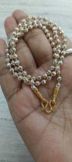 สร้อยคอทองคำขาวงานจิวเวอร์รี่ไม่ลอกไม่ดำใส่อาบน้ำได้