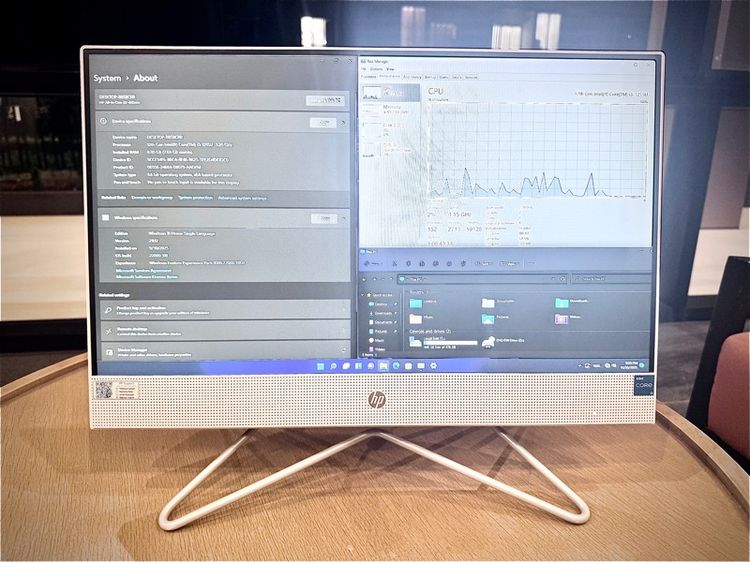 HP ไม่ใช่ HDMI วินโดว์ 8 กิกะไบต์ คอมพิวเตอร์ All in one Gen 12 Intel-I3 ใหม่ แรง 6 คอร์ 8 เทรด SSD 512