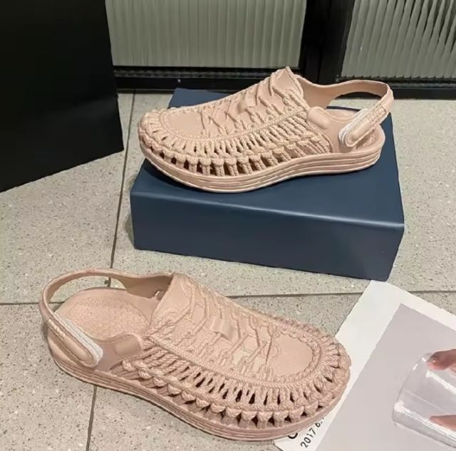 รองเท้าแตะแบบตาข่ายรัดส้น กันลื่น รองเท้าลำลองผู้หญิง 36-41, รูปที่ 2