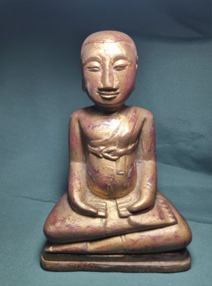 พระไม้พระสังกัจจายน์ ยุค อยุธยา หน้าตัก6นี้ว สภาพสวยสมบูรณ์ รูปที่ 2