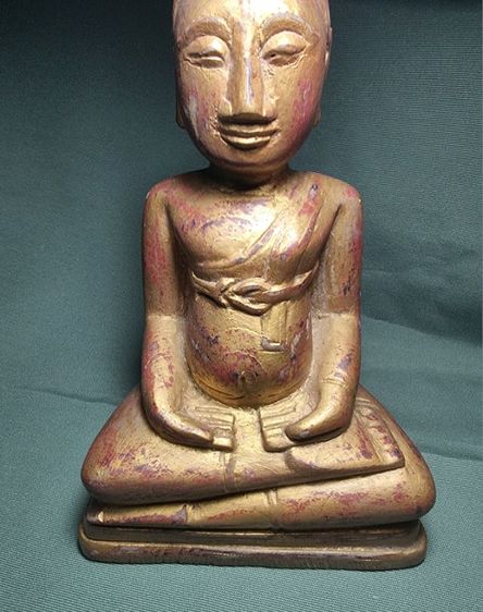 พระไม้พระสังกัจจายน์ ยุค อยุธยา หน้าตัก6นี้ว สภาพสวยสมบูรณ์ รูปที่ 5