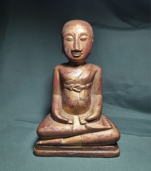 พระไม้พระสังกัจจายน์ ยุค อยุธยา หน้าตัก6นี้ว สภาพสวยสมบูรณ์