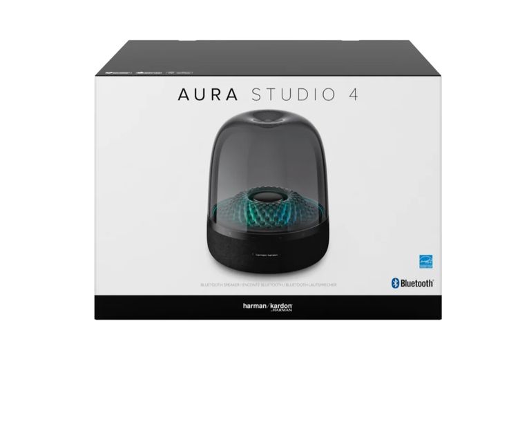 Harman Kardon Aura Studio 4 Home Speaker Black ลําโพงตั้งโต๊ะ เสียง 360 องศา รูปที่ 4