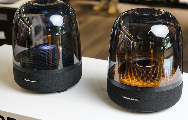 Harman Kardon Aura Studio 4 Home Speaker Black ลําโพงตั้งโต๊ะ เสียง 360 องศา รูปที่ 3