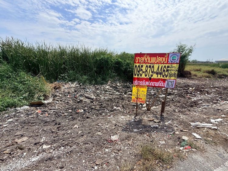 ขายด่วนที่ดิน 286 ตรว ติดถนนเลียบมอเตอร์เวย์ ต.คลองสี่ อ.คลองหลวง จ.ปทุมธานี  