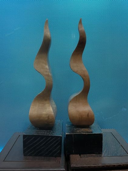 ช่อฟ้าไม้ จำลอง ขนาด 32 ซม.พร้อมฐาน รูปที่ 4