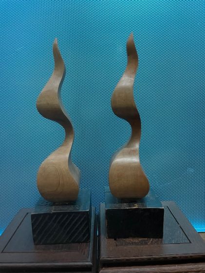 ช่อฟ้าไม้ จำลอง ขนาด 32 ซม.พร้อมฐาน รูปที่ 3