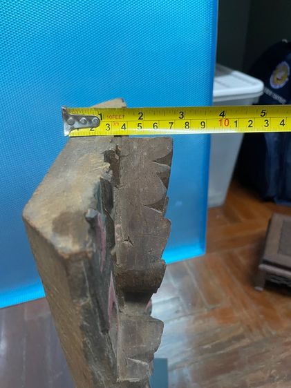 ส่วนประกอบเสาไม้แกะเก่า สีเดิม  รูปที่ 6