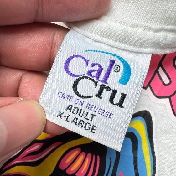 เสื้อยืด 80s ผ้าบาง สกรีนยาง Size XL รูปที่ 4