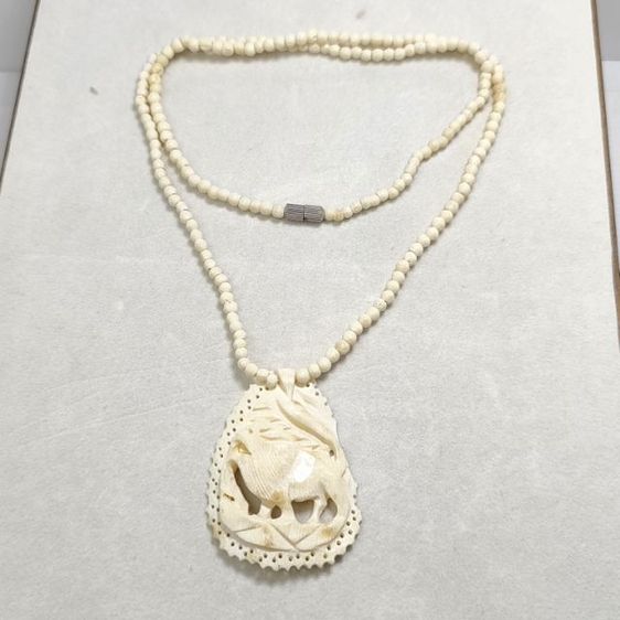 อื่นๆ สร้อยคอและจี้ 🔖สร้อยคอ วัสดุธรรมชาติ แกะสลักลายสวย ของจริงสวยมาก งานจากญี่ปุ่น