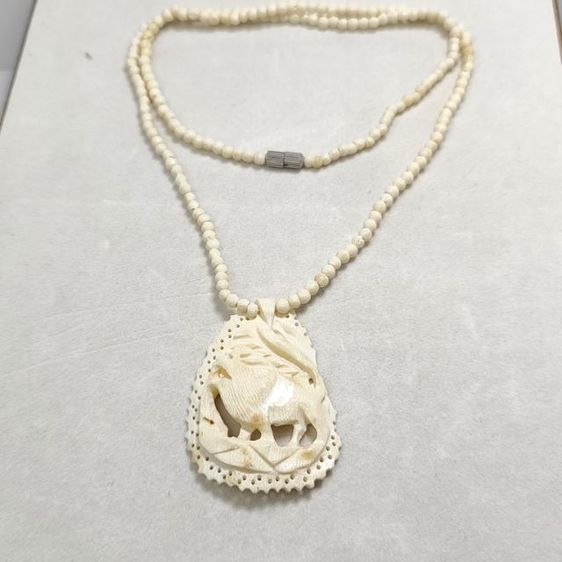 🔖สร้อยคอ วัสดุธรรมชาติ แกะสลักลายสวย ของจริงสวยมาก งานจากญี่ปุ่น รูปที่ 6