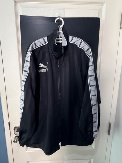 อื่นๆ L แขนยาว เสื้อแจ็คเก็ต | เสื้อคลุม อื่นๆ เสื้อวอร์มสีดำแถบเทา แบรนด์ Puma