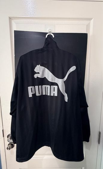 เสื้อวอร์มสีดำแถบเทา แบรนด์ Puma รูปที่ 2
