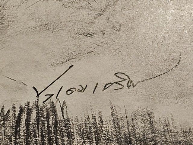 ภาพพิมพ์ลงลายเซ็นสด  ประเทือง เอมเจริญ ศิลปินแห่งชาติ รูปที่ 5