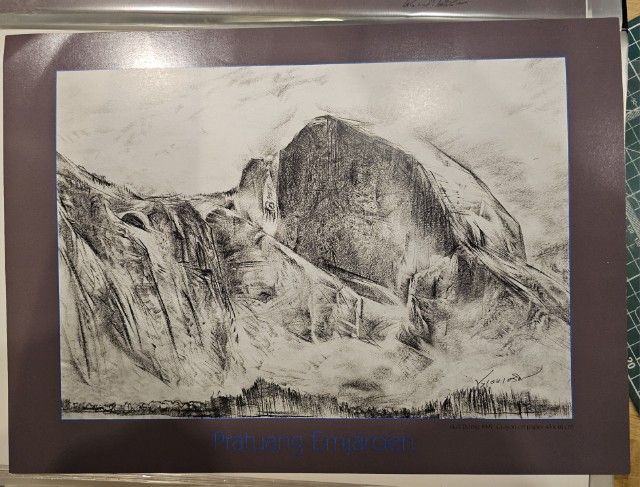 ภาพพิมพ์ลงลายเซ็นสด  ประเทือง เอมเจริญ ศิลปินแห่งชาติ