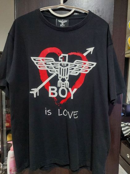 ดำ XL แขนสั้น เสื้อทีเชิ้ต อื่นๆ เสื้อยืด BOY อก 46 มือ 2