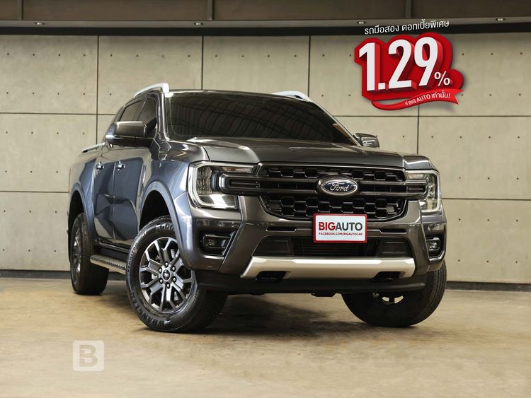 รถ Ford Ranger 2.0 Hi-Rider Wildtrak สี เทา