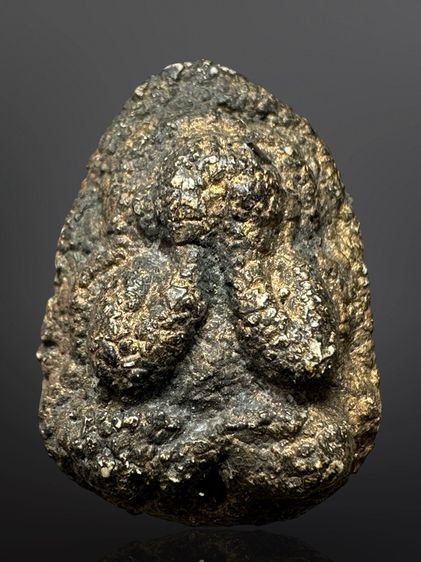 พระพิมพ์ปิดตาจัมโบ้ หลวงปู่ทิม ปี 2515 เนื้อผงพายกุมาร หลัง ฝังพระพิมพ์ปกจ้อย ส่งตามรูป