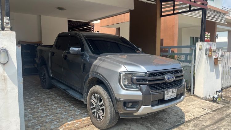Ford Ranger 2023 2.0 Hi-Rider Sport Pickup ดีเซล ไม่ติดแก๊ส เกียร์อัตโนมัติ เทา รูปที่ 2