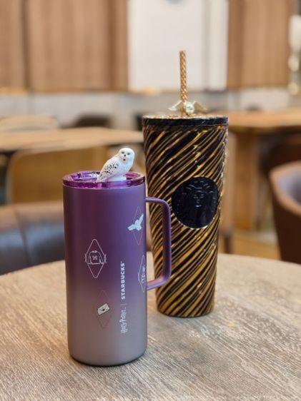 แก้ว stainless สีม่วง Starbucks x Harry Potter ใหม่ 
