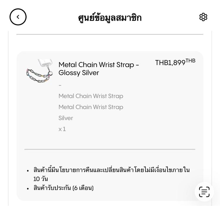 ขาย Casetify สายคล้องข้อมือ Metal Chain Wrist Strap Silver รูปที่ 5
