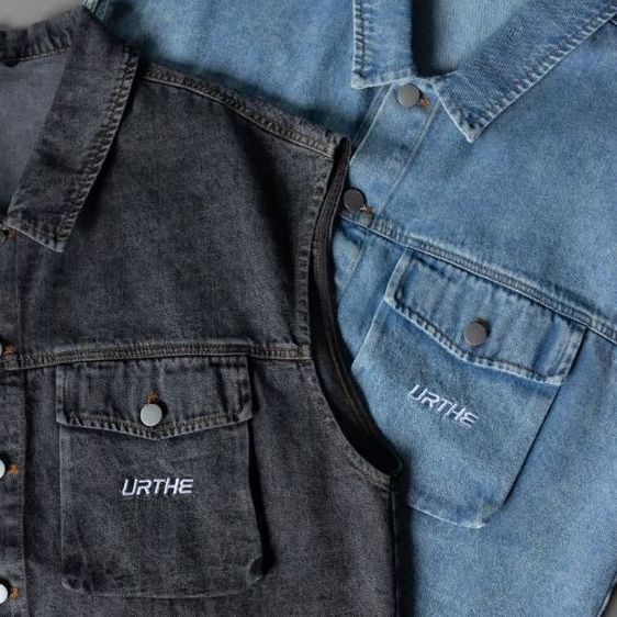 เสื้อกั๊กยีนส์ - URTHE รูปที่ 3