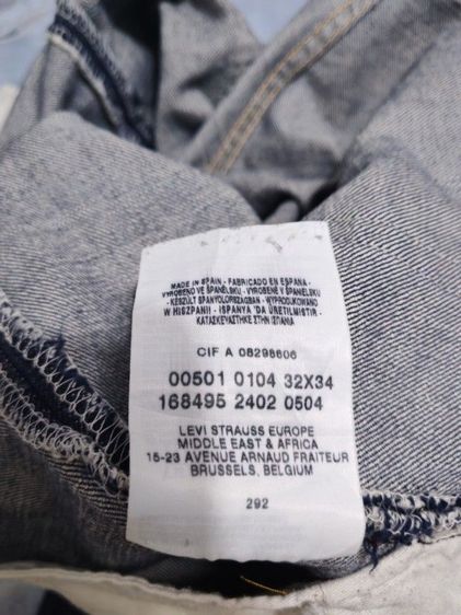 ลีวายส์ 501-0000 ของแท้ มือสอง W32 L33 เอว 32 ยาว 42 Made in Spain รูปที่ 4