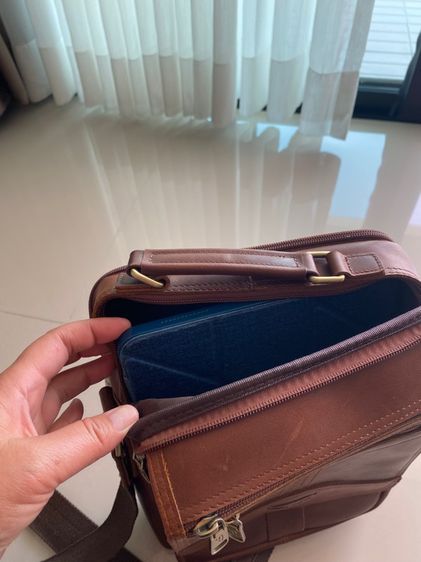 กระเป๋าสะพายหนังวัวแท้ทั้งใบสวยมาก รูปที่ 12