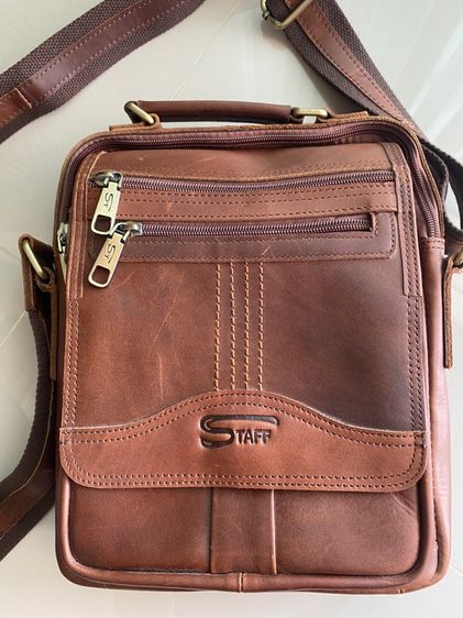 กระเป๋าสะพายหนังวัวแท้ทั้งใบสวยมาก รูปที่ 5