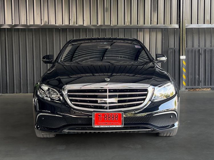 Mercedes-Benz E-Class 2018 E350 Sedan ปลั๊กอินไฮบริด (PHEV) ไม่ติดแก๊ส เกียร์อัตโนมัติ ดำ รูปที่ 2