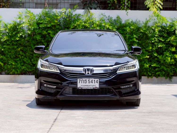 Honda Accord 2018 2.0 EL Sedan เบนซิน ไม่ติดแก๊ส เกียร์อัตโนมัติ ดำ รูปที่ 2