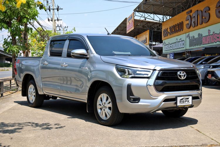 Toyota Hilux Revo 2021 Double Cab 2.4 Mid Z Edition Pickup ดีเซล ไม่ติดแก๊ส เกียร์ธรรมดา เทา รูปที่ 4
