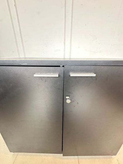 ตู้เก็บเอกสาร 2 บานเปิด โครงไม้ MDF สีดำ รูปที่ 11