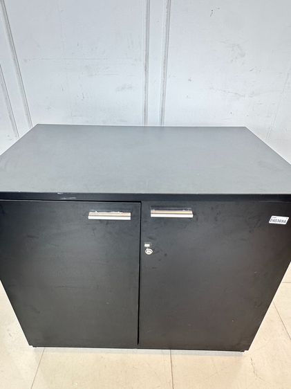 ตู้เก็บเอกสาร 2 บานเปิด โครงไม้ MDF สีดำ รูปที่ 6