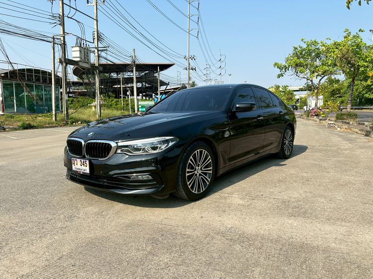 BMW Series 5 2018 520d Sedan ดีเซล ไม่ติดแก๊ส เกียร์อัตโนมัติ ดำ รูปที่ 3