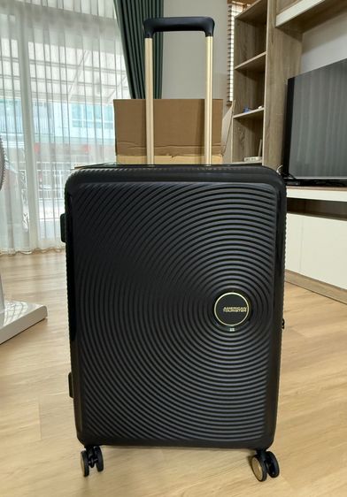 ดำ AMERICAN TOURISTER CURIO กระเป๋าเดินทางขนาด 30 นิ้ว Black gold