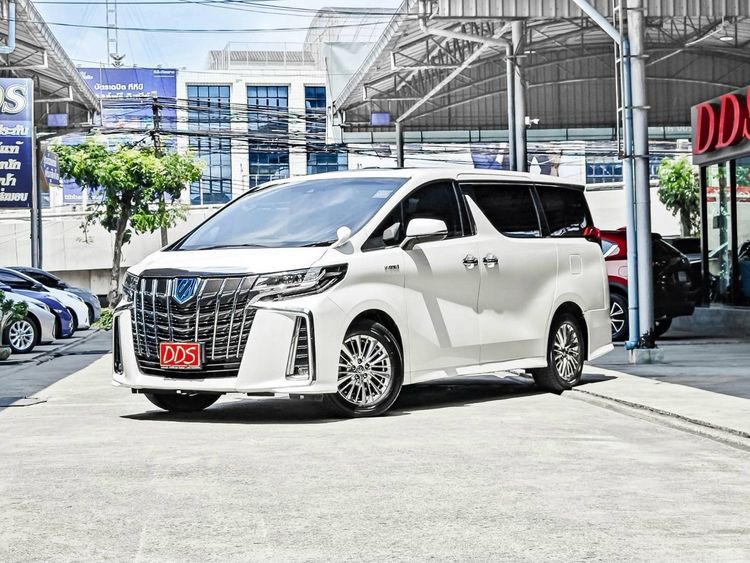 รถ Toyota Alphard 2.5 Hybrid SR C-Package E-Four 4WD สี ขาว