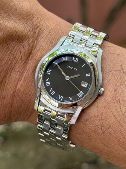 GUCCI G Timeless White Dial  Men’s Date Watch Original YA1264174 รูปที่ 11